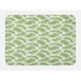 thumbnail image 1 of Palm Leaf Bath Mat, Exotic Pattern with Tropical Leaves in Watercolor Art Style Jungle Luau Hawaii, Non-Slip Plush Mat Bathroom Kitchen Laundry Room Decor, 29.5 X 17.5 Inches, Fern Green, Ambesonne, 1 of 2