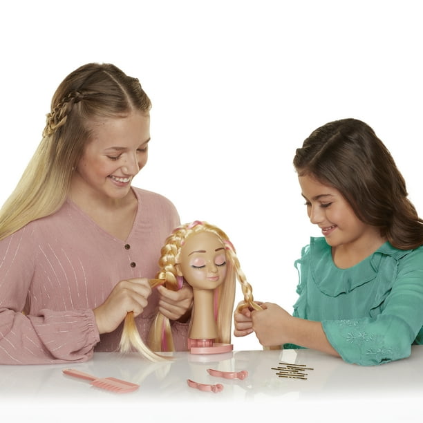 CGH Cute Girls Hairstyles! Styling Head Straight Blonde Hair Doll