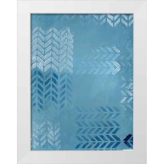 Lee, Judson 12x14 White Modern Wood Framed Museum Art Print Titled - Tire Tracks II