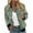 Olive Green, variant on Herrnalise Women's Bomber Jacket Casual Coat Zip Up Outerwear Windbreaker Floral Prints Overcoat With Pockets Army Green,M