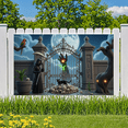 thumbnail image 5 of Grim Reaper Halloween Banner Spooky Hand Full Moon for Haunted House Halloween Party Scary Decoration, 5 of 9
