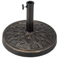 thumbnail image 1 of Base para sombrilla Giantex redonda de 44 cm, 13,5 kg, bronce, para exterior, 1 of 7