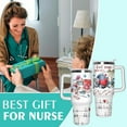 thumbnail image 6 of Nurse Tumbler 40 oz Tumbler with Handle Christian Nurse Travel Coffee Mug Nurse Cup Stainless Steel Insulated 40oz Tumblers with Lid and Straw Nurse Gifts for Women, 6 of 6