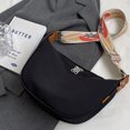 thumbnail image 2 of Bolso cruzado para mujer, Bolso informal de lona a la moda, Bolso de ocio (negro 1), 2 of 9