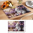 thumbnail image 6 of Easter Bunny Eggs Placemats Set of 8, Spring Flowers Non-Slip Place Mats Washable Table Mats for Kitchen Dining Table Decorations Indoor/Outdoor, 6 of 9