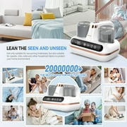 Mattress Vacuum Cleaner - 5-in-1 Cordless Bed Vacuum Cleaner, Powered by UV-C Light & Ultrasonic Technology, 16Kpa Strong Suction,Low Noise,Suitable for Dust, Pet Hair, Etc.