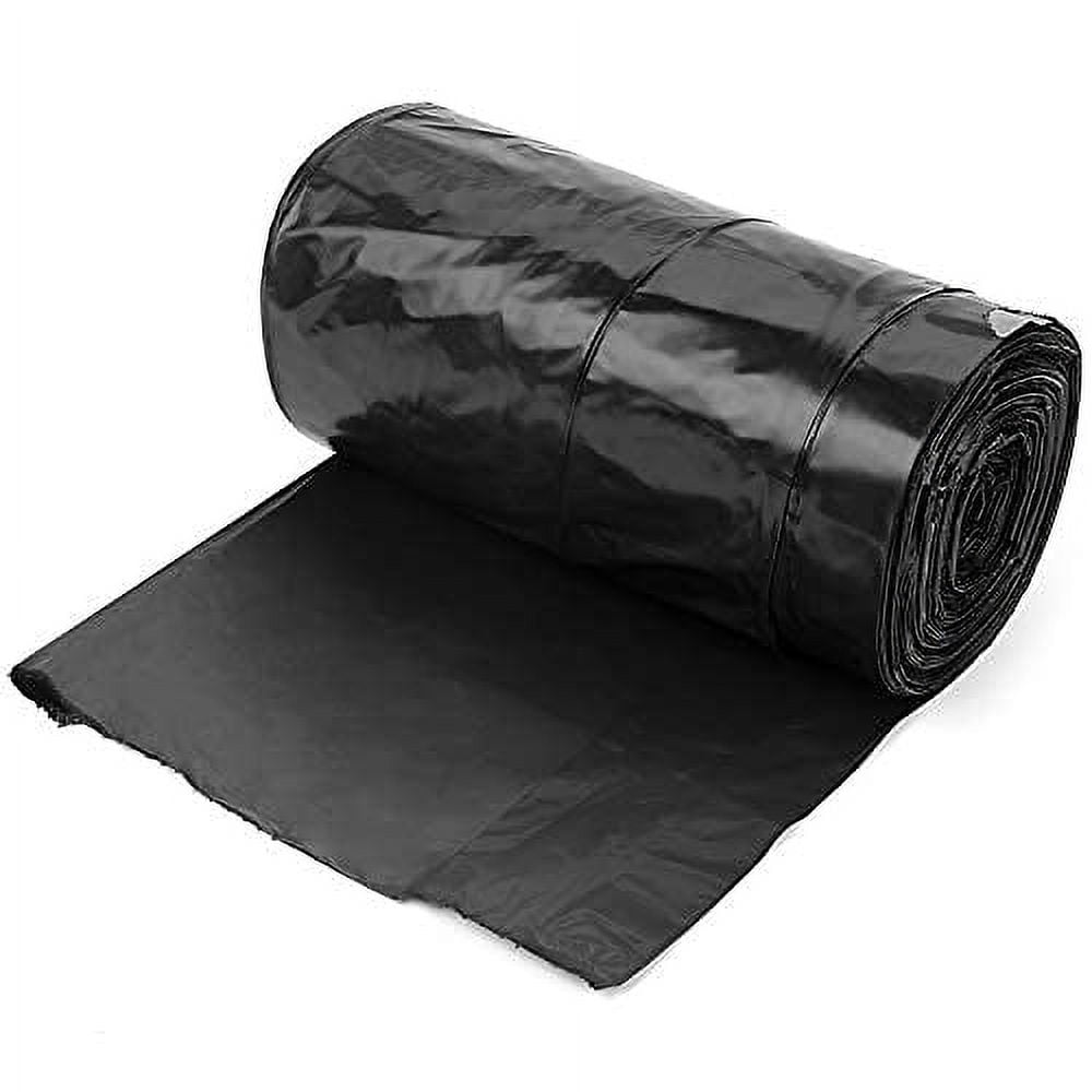 Aluf Plastics 33 Gallon 1 MIL Black Drawstring Tall Kitchen Garbage Bags - 34" x 40" - Pack of 150 - For Home, Kitchen, Restaurant, & Office