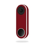 MightySkins NEHEL-Solid Burgundy Skin for Nest Hello Video Doorbell - Solid Burgundy