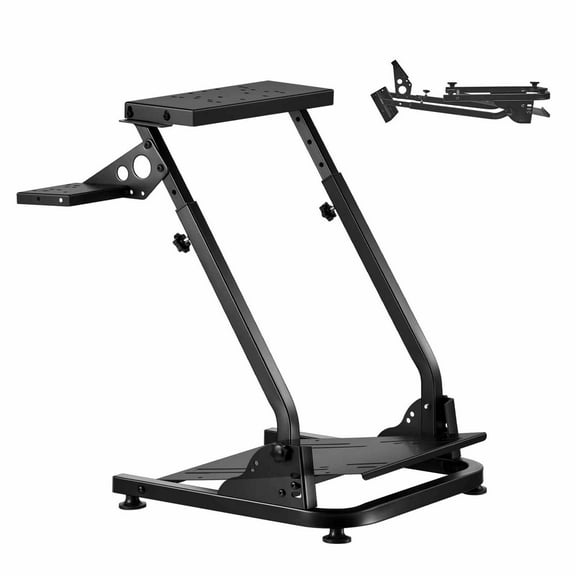 Racing Wheel Stand, Adjustable & Foldable Simulator Stand for Logitech G29 G27 G920 G923, Thrustmaster T300RS T300GT T248 TS-PC TSXW Gaming Cockpit, Pedals Simulator NOT Included
