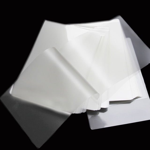 DEEPCRAFF 100 Pcs Pochettes de Plastification Blanches Film Protecteur Imperméable pour Rangement de Photos Résistant à l'Humidité et à la Décoloration