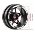 thumbnail image 4 of 4Pcs Carbon Fiber 1.9inch Beadlock Wheel Rim Wheel Hub for 1/10 RC Crawler Car Axial SCX10 TRX4 A, 4 of 5