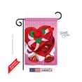 thumbnail image 1 of Valentines Chocolates 2-Sided Impression Garden Flag - 13 x 18.5 in., 1 of 1
