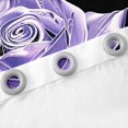 thumbnail image 4 of YST Rideaux Romantiques à Motif de Roses 42x90 Pouces, (Pas Réels) Rideaux Occultants 30-50 % à Paillettes Violettes Imprimées pour Femmes, Rideaux 3D à Roses, Rideaux de Fenêtre pour Couple Amoureux 2 Panneaux pour Salon, 4 of 5