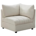 thumbnail image 2 of Meridian Furniture Jacob Cream Velvet Corner, 2 of 9