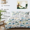 thumbnail image 3 of Cal King 4 Piece Bedding Set Cartoon Cat Seamless Soft Breathable Duvet Cover and Pillowcase,Funny Animal on White Duvet Cover Set Washable Bed Sheets for Bedroom Dormitory Guest Room, 3 of 9