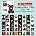 thumbnail image 3 of 1 Box Baby Black White Cards Infants High Contrast Flash Card 0-3 Months Newborns Visual Stimulation Brain Sensory Development Paper Card Toy, 3 of 7