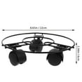 thumbnail image 2 of Round Flower Pot Holder Flowerpot Base Balcony Flower Planter Stand with Wheel, 2 of 8
