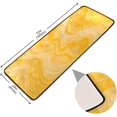 thumbnail image 2 of Dreamtimes Yellow Strata Marbling Hallway Runner Rug 2'x6' Kitchen Rug with Rubber Backing Veining Texture Non Slip Entryway Rug Runner Washable Soft Area Rug for Hallway Bedroom Kitchen Decor, 2 of 6