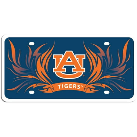Paint Tribal Flames - Auburn Tribal Flame Styrene License Plate (F)