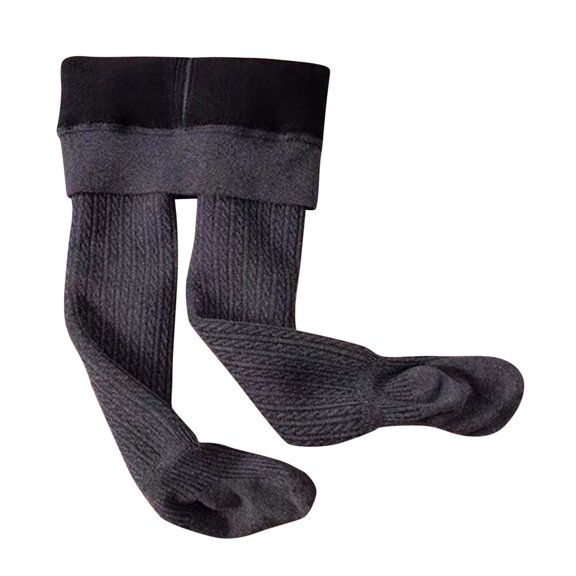 TAIAOJING Toddler Kids Baby Girls Cotton Lined Solid Warm Leggings Pantihose Stretchy Basic Full Length Pants Pantyhose For Winter Fashion Outfit 4-5 Years