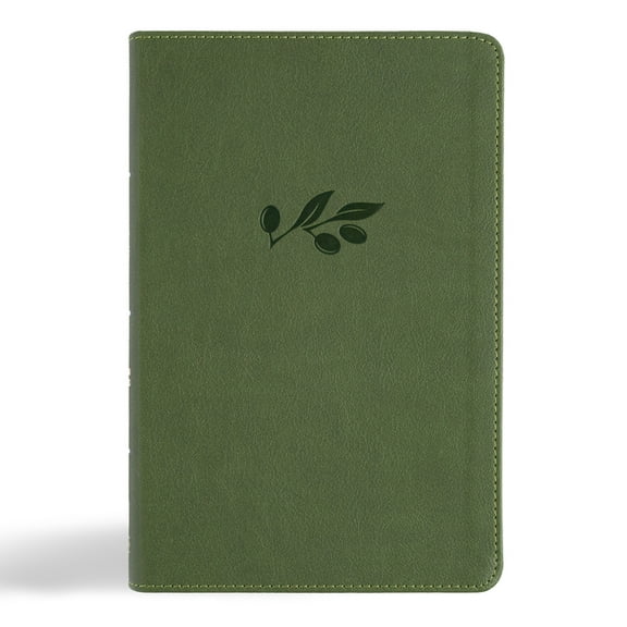 CSB Large Print Personal Size Reference Bible, Digital Study Edition, Olive Leathertouch, (Hardcover)