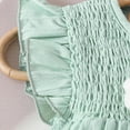 thumbnail image 5 of mgoYE Baby Girl Clothes 6-9 Months Toddler Baby Girl Clothes Knit Floral Fly Sleeve Tops Shorts Cute Summer Spring Outfits Infant Clothing Set(Green,18-24 Months), 5 of 5
