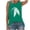 Green, variant on Aoochasliy Tank Tops for Women Women Casual Feather Printing Sleeveless O-Neck Loose Vest Tops