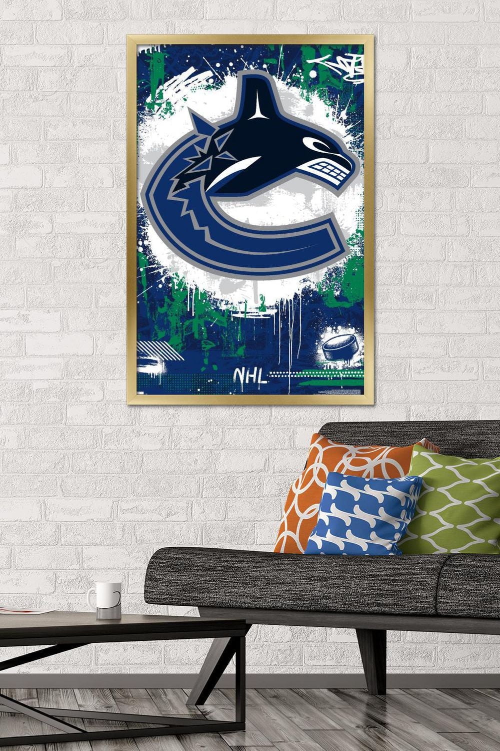 NHL Vancouver Canucks - Maximalist Logo 23 Wall Poster, 22.375" x 34"