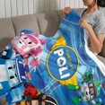 thumbnail image 3 of Robocar Poli anti-pilling, suave, ligera, esponjosa y acogedora de lujo para hogar y cocina – Perfecta para niños y adultos,80X100cm, 3 of 6