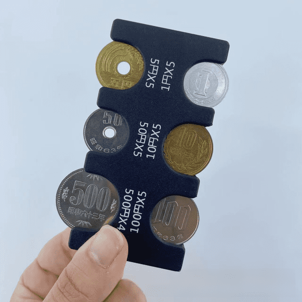 Monedero de plástico para clasificar monedas Monedero de plástico para coche