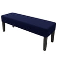 thumbnail image 2 of Rectangle Bench Covers Removable Dining Chair Cover Soft Fit Universal Stretch Bench Chair Slipcovers, Anti-Dust Washable Jacquard Seat Protector for Bedroom Living Room Kitchen, 2 of 7