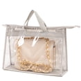 thumbnail image 1 of CAROOTU Protable Clear Women Purse Handbag Dust Cover Craft Storage Bag With Zipper for Dust Water Proof, 1 of 6