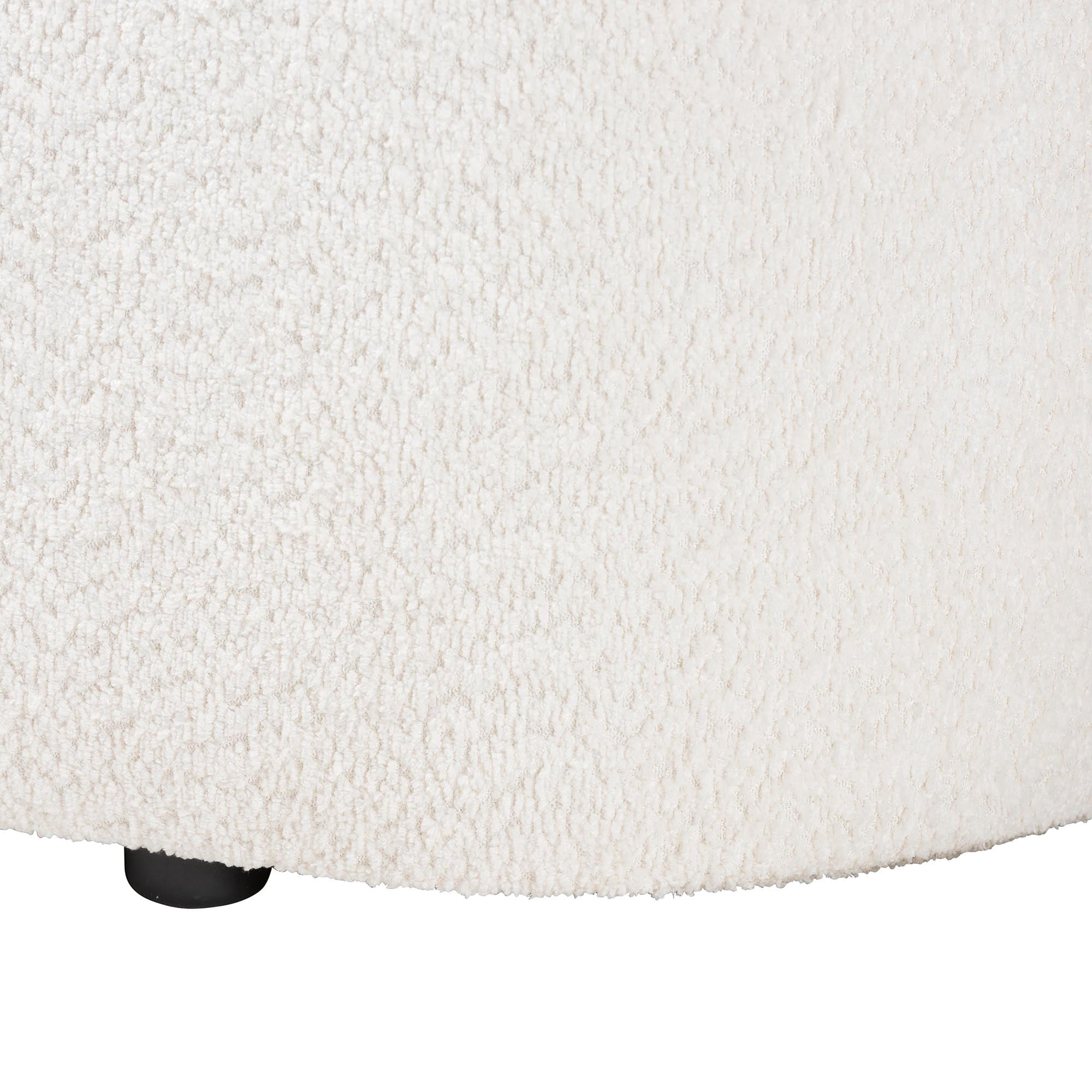 Baxton Studio Lavina Modern Storage Bench, Teddy-Bear Fabric, Black