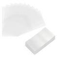 thumbnail image 1 of Uxcell 400Pcs Banda de Encogimiento Perforada Clara, 89x50mm Envoltura de Calor para Botellas y Tarros que se Ajusta a un Diámetro de Tapa de 52-55mm, Sello para Tarros de Botellas de Tubo de Goteo, 1 of 7