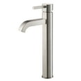 thumbnail image 2 of KRAUS Ramus Tall Vessel Bathroom Faucet, Satin Nickel Finish, 2 of 11