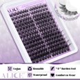thumbnail image 6 of Cluster Eyelash Extension Kit Natural Wispy Lash Clusters Kit DIY Lash Extension Kit 196pcs 10-18mm Individual Lashes with Mix 4-7mm of Lash Band Lash Glue Lash Twezeers, 6 of 9