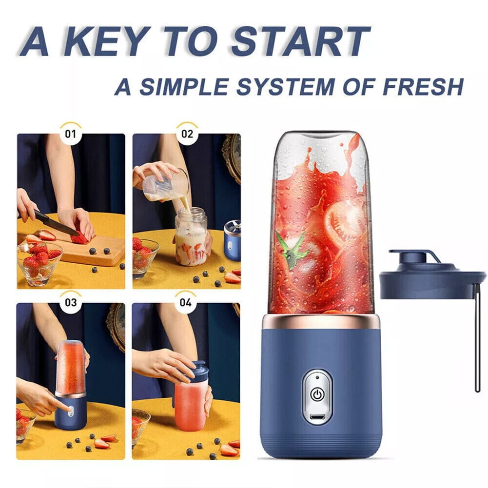 KDJ Portable Electric MiniJuice Maker Portable Blender Smoothie Juicer Fruit Machine - for Home Decor