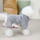 thumbnail image 5 of Dinheiro Pijamas para perros pequeños Suéter de invierno para perros con anillo de correa Cálido forro polar para cachorros Ropa para mascotas Trajes Rosa lindo perrito (gris) M, 5 of 7
