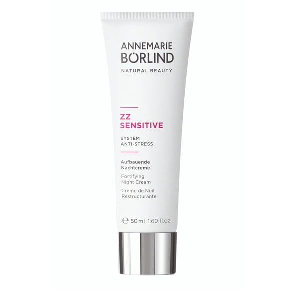 ANNEMARIE BRLIND - Crema de noche fortificante ZZ SENSITIVE - Hidratante facial natural con vitamina C + E y extracto de orquídea dorada para pieles sensibles y dañadas - Paso 4 de 5-1.69 oz.