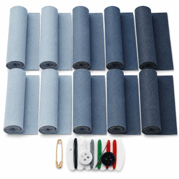 Iron on Patches for Clothes Jeans Repair Kit Five Colors Jean Patches for Jeans Clothing Hole Repairing and Decoration 10Rolls
