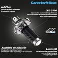 thumbnail image 2 of Foco LED RT-M11W H4 15W 1500 Lumens para Motocicleta Kinlley negro, 2 of 4