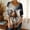 Multicolor#4, variant on Drovellove Women's 3/4 Length Sleeve V Neck Pullover Top - Loose Fit Casual Printed Blouse for Spring, Summer, or Work