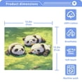 thumbnail image 5 of BZSMCE Towel Cotton Face Towel Soft Hand Towels Fashion Panda Meadow Nap Pattern, 5 of 9