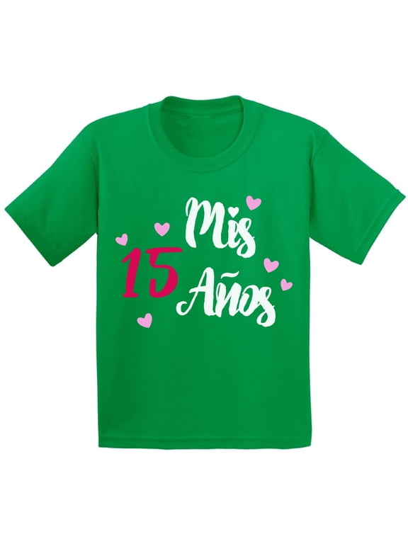 Mis 15 Anos Shirts for Youth Quince Anos Shirts for Girls Birthday Girl Shirt Birthday Gifts for Teens I am 15 T-Shirt for Her Quinceanera Party Clothing White Print Teen Party