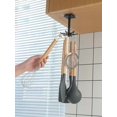 thumbnail image 2 of 1pc Rotatable ABS Hanging Storage Rack, Classic Black Kitchen Hanging Storage Rack For Home, 2 of 5