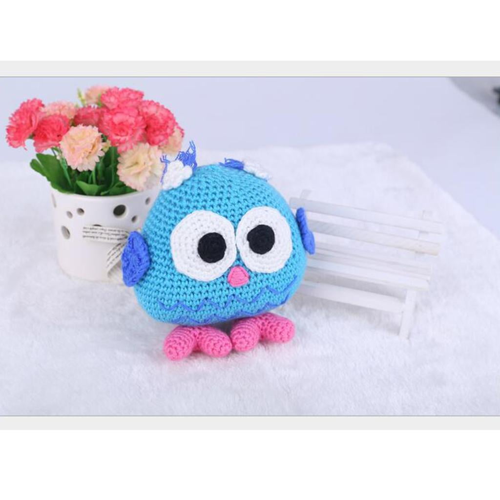 GUOOL 3 pieces Knitting Set Crochet Weaving Kit Ornament Cute Handcrafts Colorful Dolls Making Decorative Crafts DIY Beginners Accessories