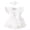 White, variant on Baby Girls' Mesh & Ribbed Crawling Suit With 3D Butterfly Applique Summer Fly Sleeve Romper For Infant Toddler Boys Rompers Sizes 12-18 Months