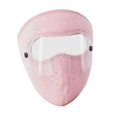 thumbnail image 4 of Winter Cold Weather Face Thickened Fleece Dustproof Coldproof Face Ski for Outdoor Cycling Hiking Skiing Pink, 4 of 8
