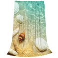 thumbnail image 2 of Zufioo Starfish And Seashell On The Beach Fleece Blanket Queen Size,Plush Bed Blanket,Ultra Soft Throw Blanket,Plush Fuzzy Cozy Blanket Perfect for Bed,Couch-80"x60", 2 of 7