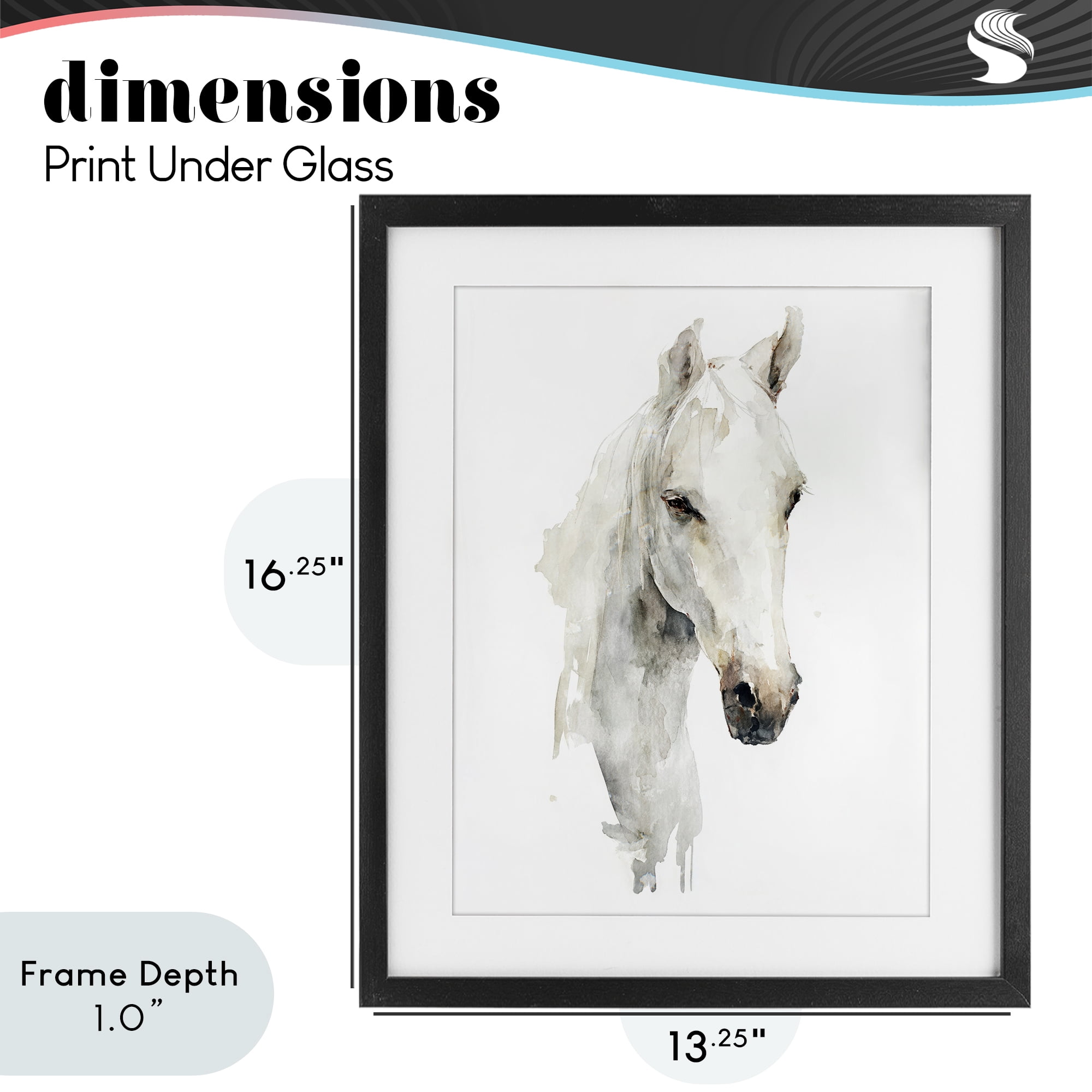Stupell Industries Soul Of The Prairie Black Framed Print Under Glass, design by Svetlana Aleynikova